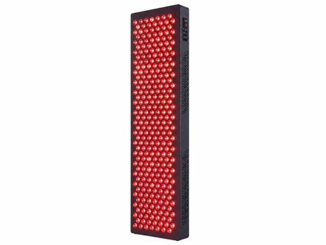 Red Light Therapy Panel Built for Daily Wellness, 630-850nm Wavelengths, 300 LED Array, Touchscreen Control — Studio Shot