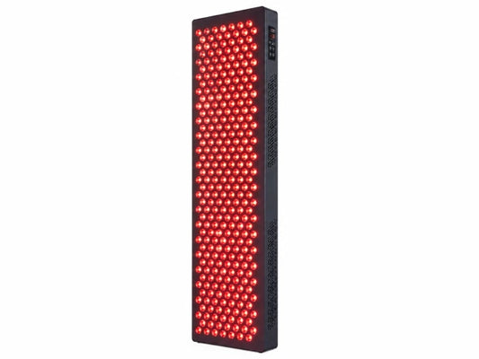 Red Light Therapy Panel Built for Daily Wellness, 630-850nm Wavelengths, 300 LED Array, Touchscreen Control — Studio Shot