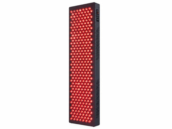 Red Light Therapy Panel Built for Daily Wellness, 630-850nm Wavelengths, 300 LED Array, Touchscreen Control — Studio Shot